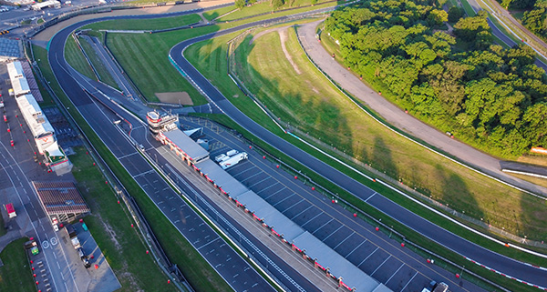 an aerial view of Brands Hatch Motorsports Venue