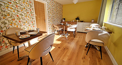 the dining room at The Patch Bed and Breakfast